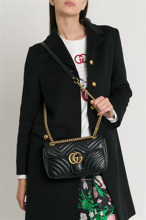 gucci marmont small shoulder bag review|gg marmont matelassé shoulder bag.